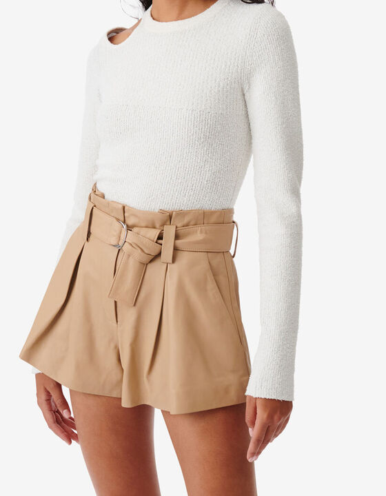 BAIYO CUT-OUT RIBBED SWEATER